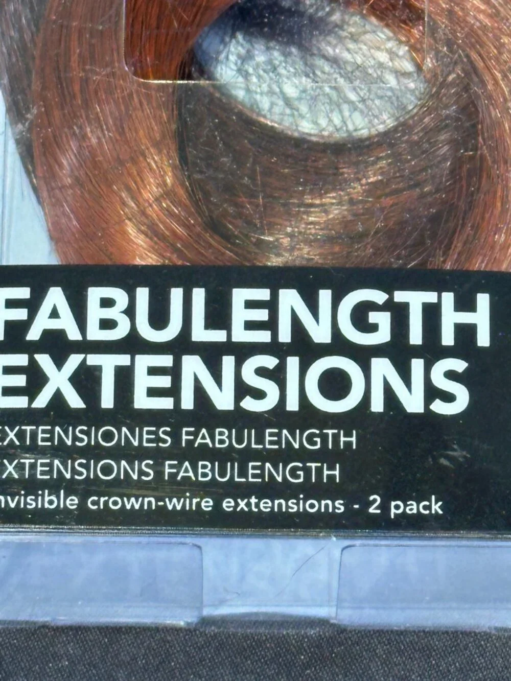 Revlon Fabulength 18 Inch Halo Hair Extensions Auburn Copper Ginger NWT